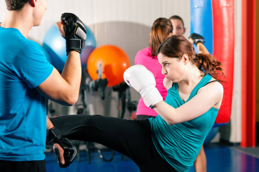 Kickboxing couple